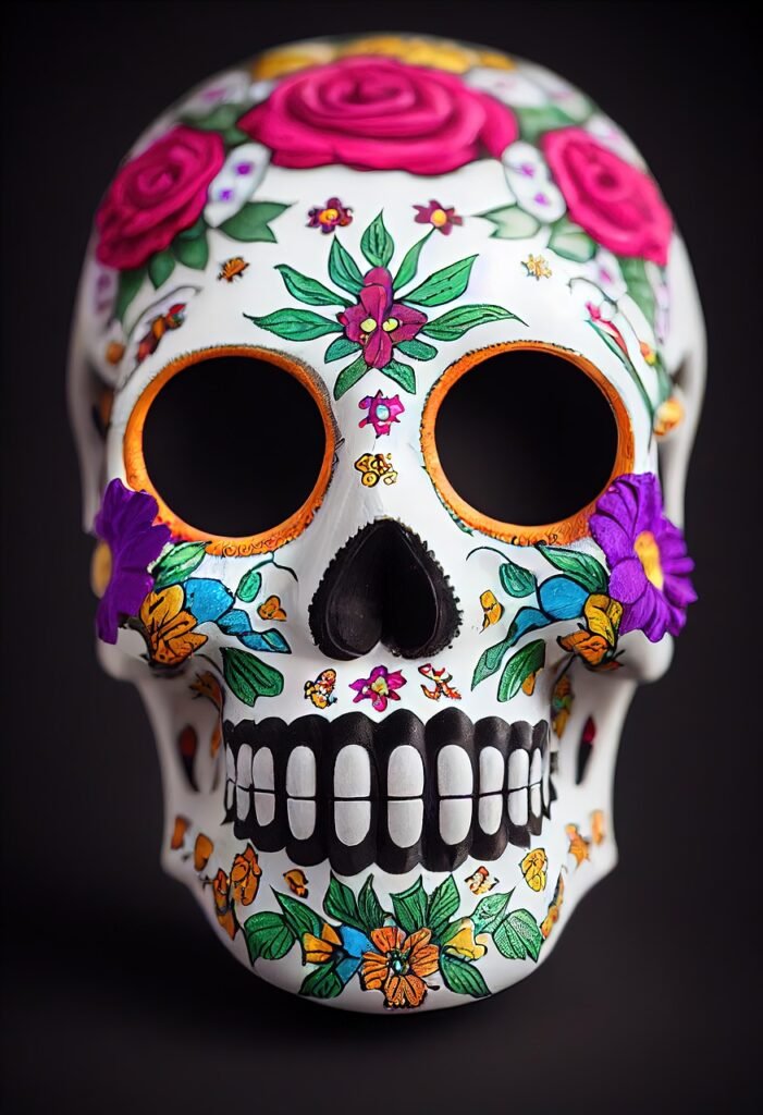 Honoring Life and Language: The Meaning of Día de Muertos for Bilingual Families dia de los muertos, halloween, flower background, skull, nature, flowers, object, cristina, flower wallpaper, beautiful flowers, mexico, bones, day of the dead